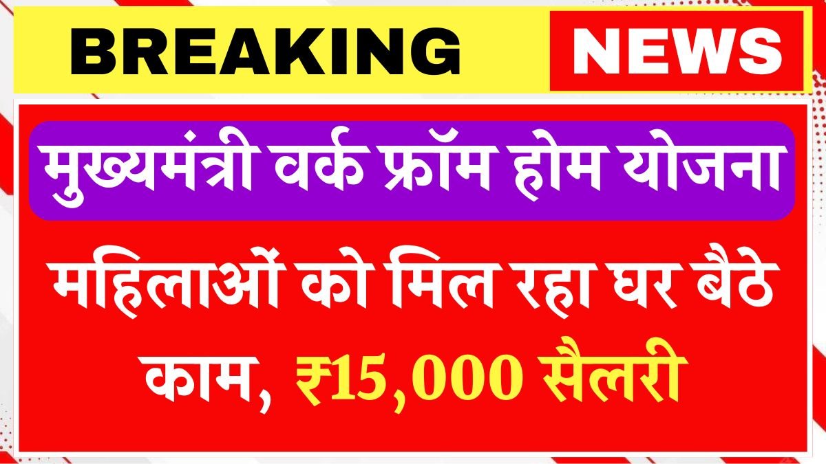 CM Work From Home Yojana