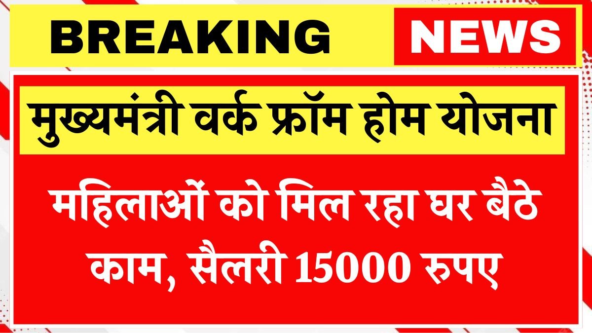CM Work From Home Yojana