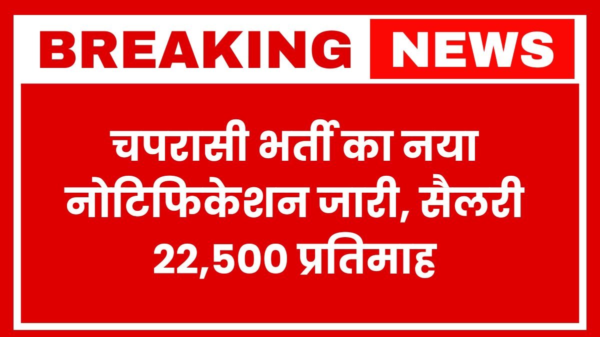 Peon Vacancy 2025